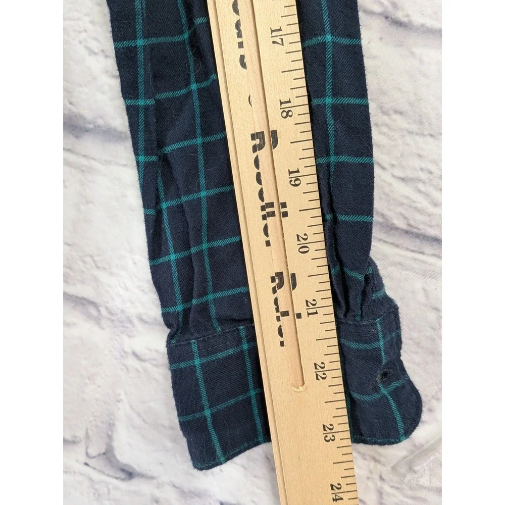 SCOTTISH TARTAN Banana SM Republic‎ Classic Fit Women Plaid Long Button Flannel